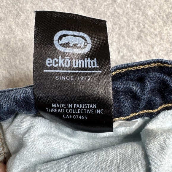Ecko Unltd. Unlimited Jeans Athletic Fit Men's Size 32x30 Stretch Dark Wash EUC - Picture 9 of 11